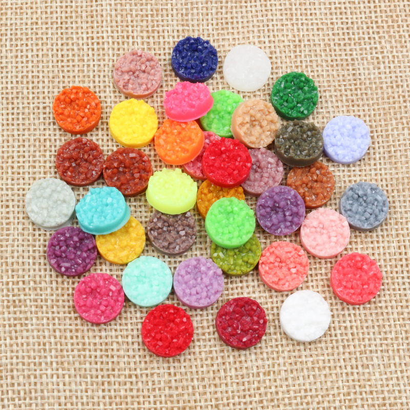 40pcs Resin Druzy Cabochons Do – обзор и цена Resin Art Earrings