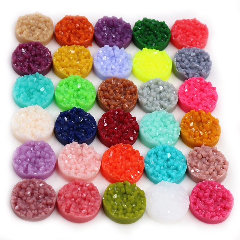 40pcs Resin Druzy Cabochons Do – обзор и цена Resin Art Earrings