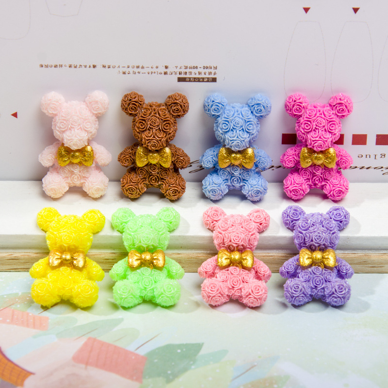 10pcs Rose Blossom Bear Resin  – обзор и цена Resin Art Rose Petals