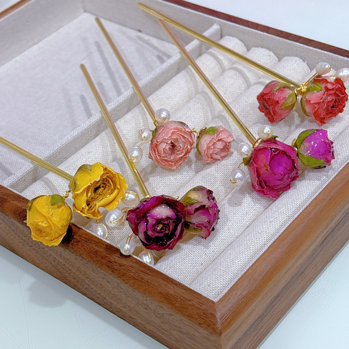 5pcs Drip Glue Roses Dried Flo – обзор и цена Resin Art Ring