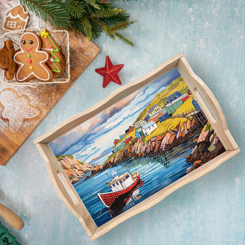 Diamond Painting Wooden Tray w – обзор и цена Resin Art Wooden Tray