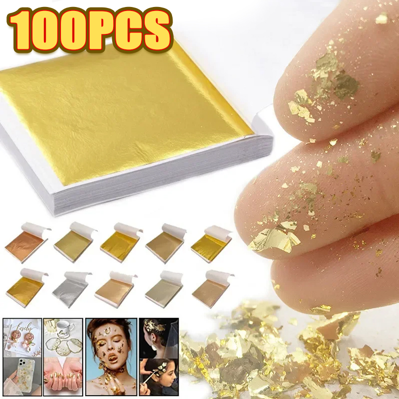 100Pcs Imitation Gold Foil She – обзор и цена Resin Art For Wedding Gift