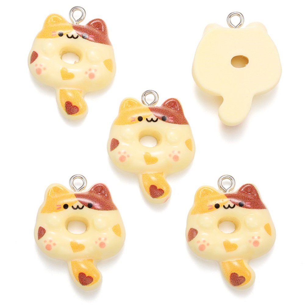 10Pcs Kawaii Cartoon Cat Resin – обзор и цена Resin Art Earrings