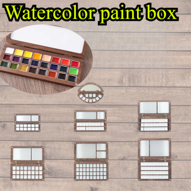 Solid Wood Watercolor Pigment  – обзор и цена Resin Art Wooden Tray