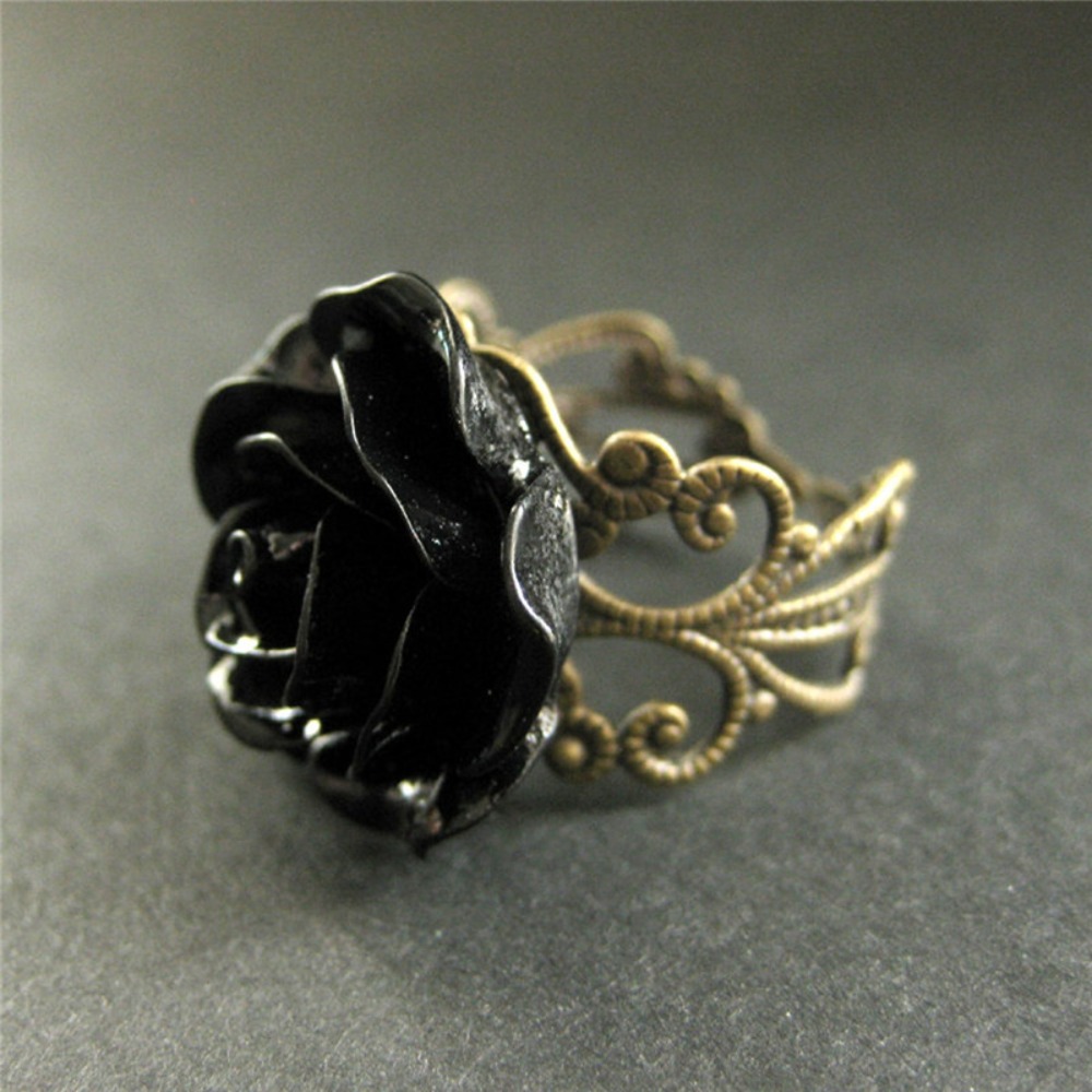 Temperament Retro Black Resin  – обзор и цена Resin Art Ring
