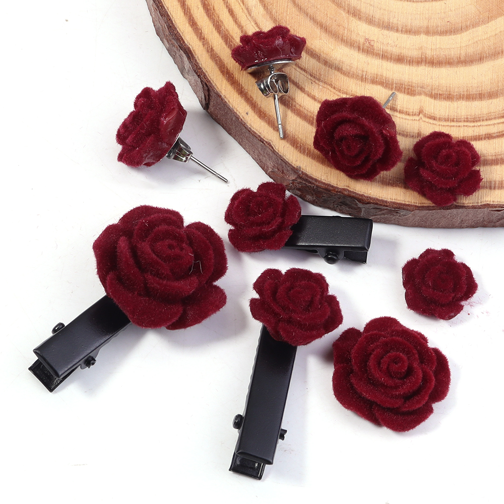 20pcs Resin Rose Flower Wine R – обзор и цена Resin Art Earrings