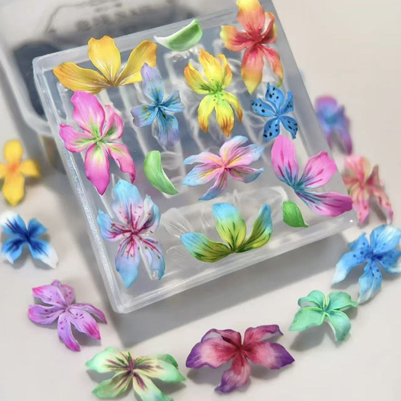 3D Flowers Nail Mold DIY Silic – обзор и цена Resin Art Template