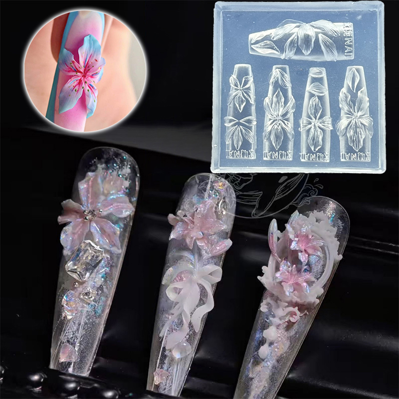 3D Flowers Nail Mold DIY Silic – обзор и цена Resin Art Template