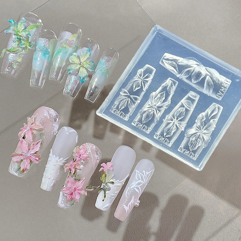 3D Flowers Nail Mold DIY Silic – обзор и цена Resin Art Template