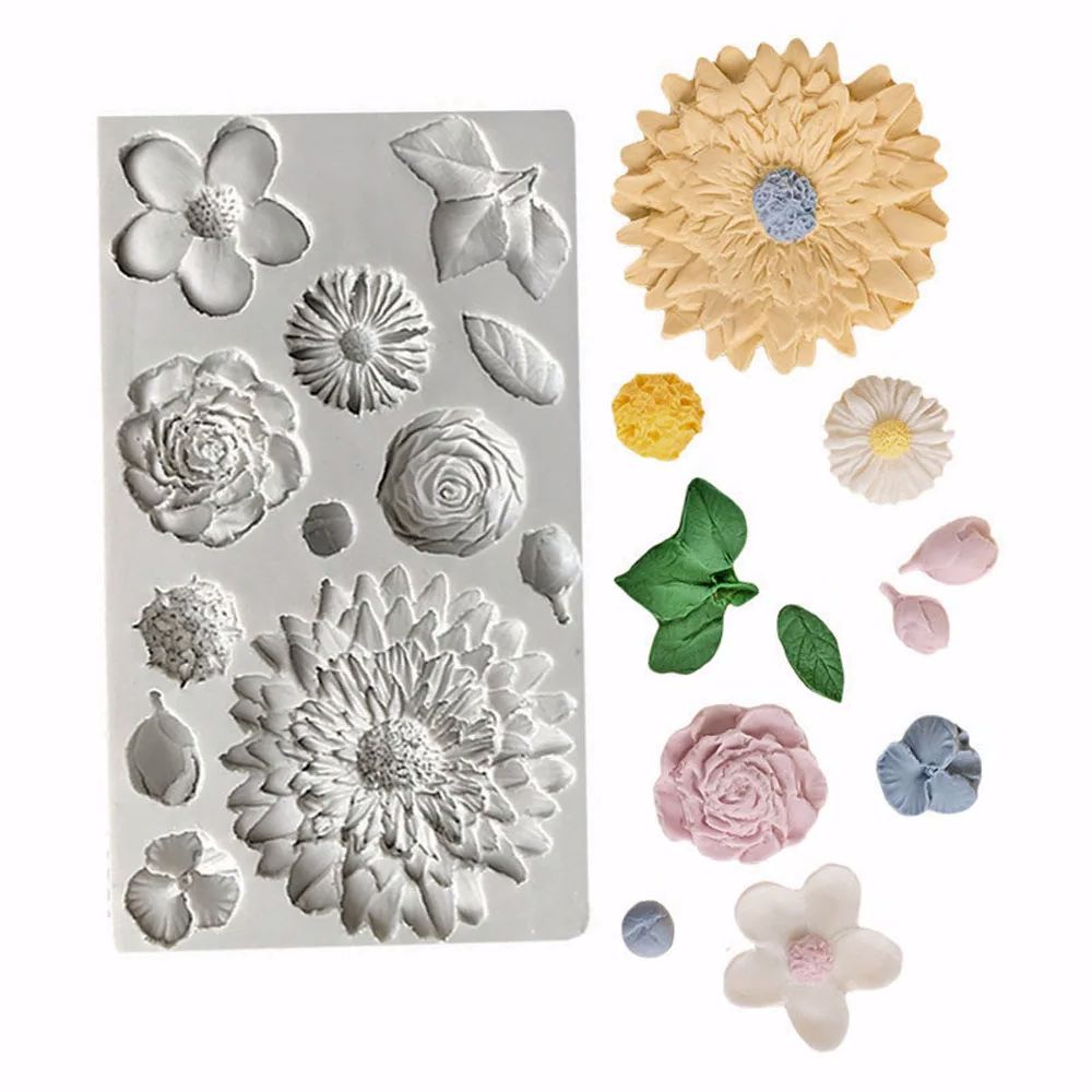 Sunflower Petals & Leaves Sili – обзор и цена Resin Art Rose Petals