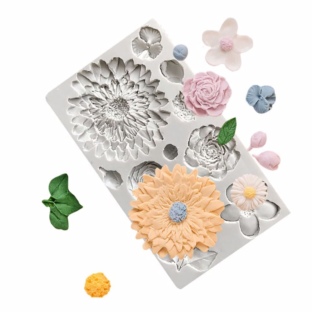 Sunflower Petals & Leaves Sili – обзор и цена Resin Art Rose Petals