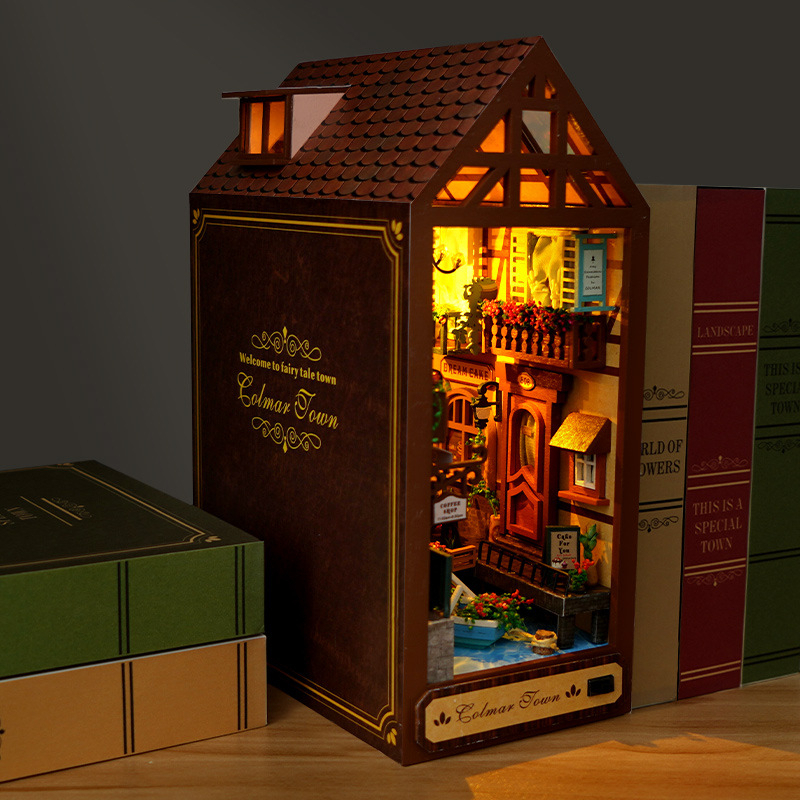 DIY Wooden Book Nook Retro Col – обзор и цена Resin Art And Wood