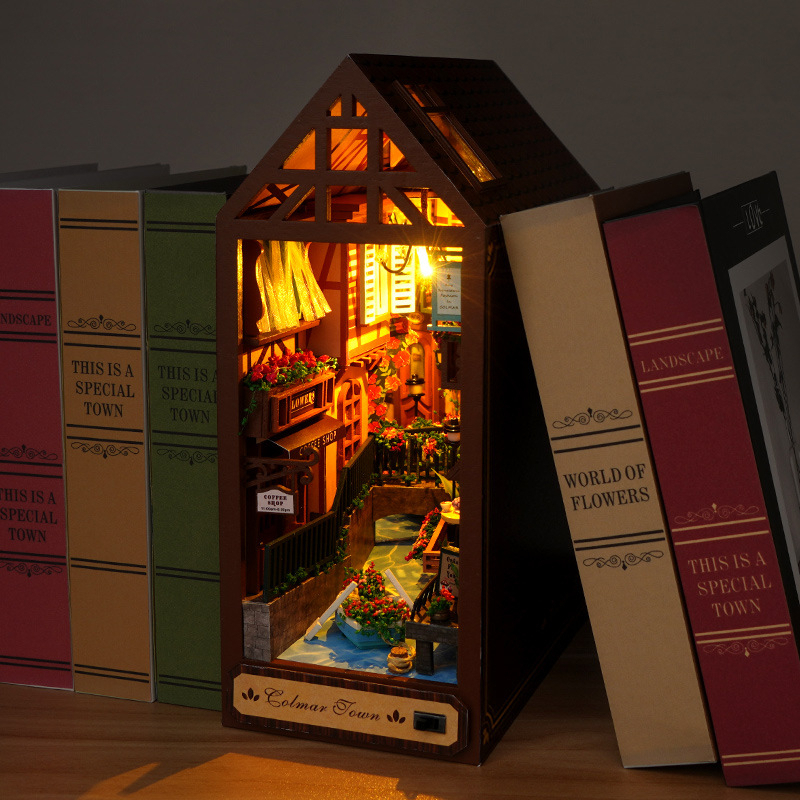 DIY Wooden Book Nook Retro Col – обзор и цена Resin Art And Wood