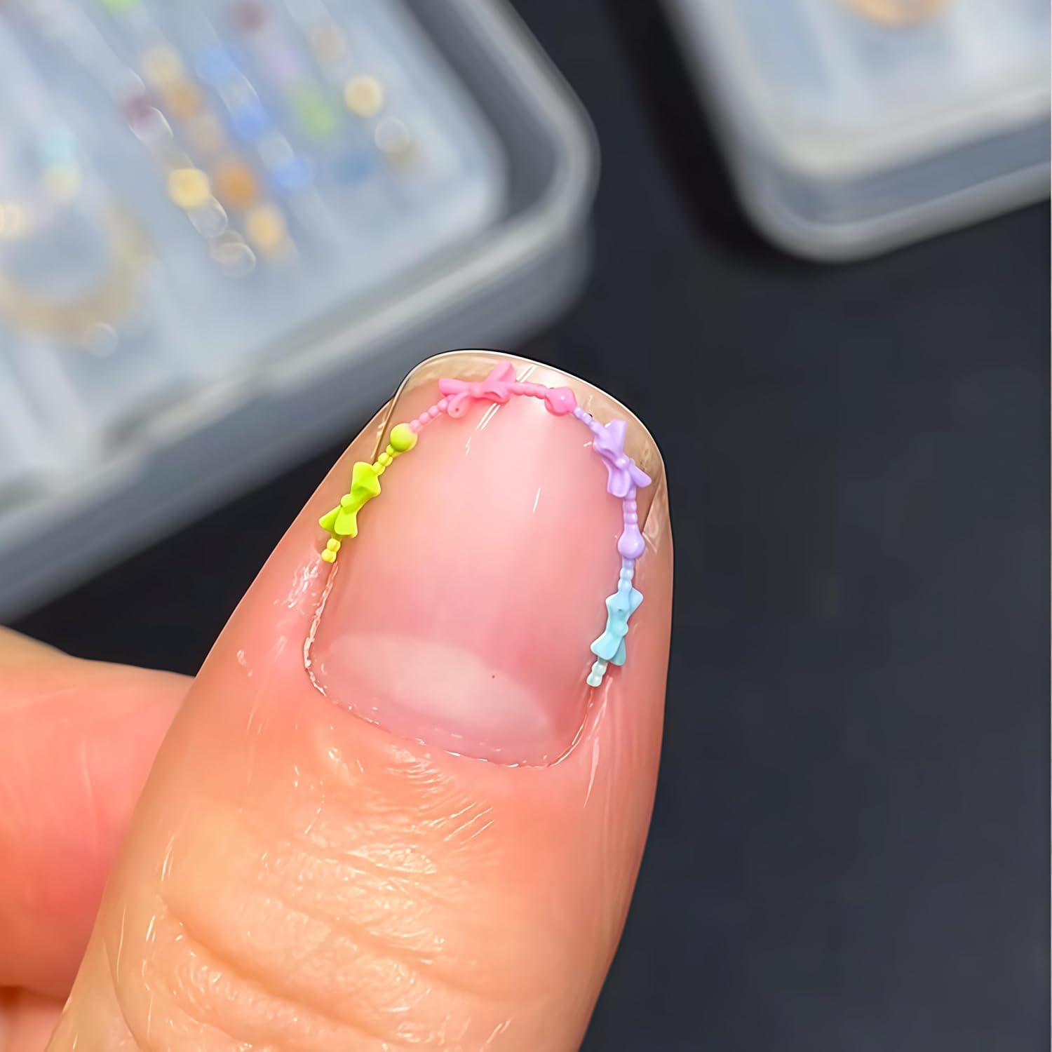 3D Bead Necklace Gel Nail Art  – обзор и цена Resin Art Template