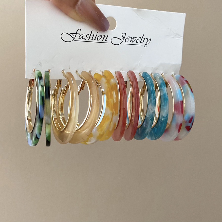 Fashion Big Circle Acrylic Ear – обзор и цена Resin Art Ring