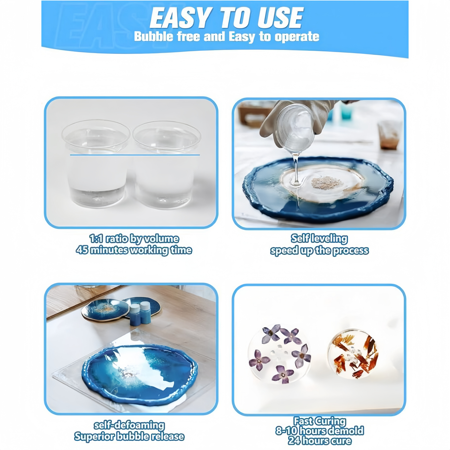 16.9oz Clear Epoxy Resin Kit C – обзор и цена Resin Art Epoxy