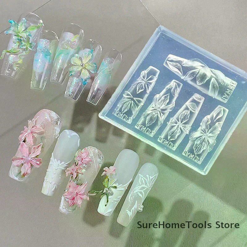 3D Flowers Nail Mold DIY Silic – обзор и цена Resin Art Template