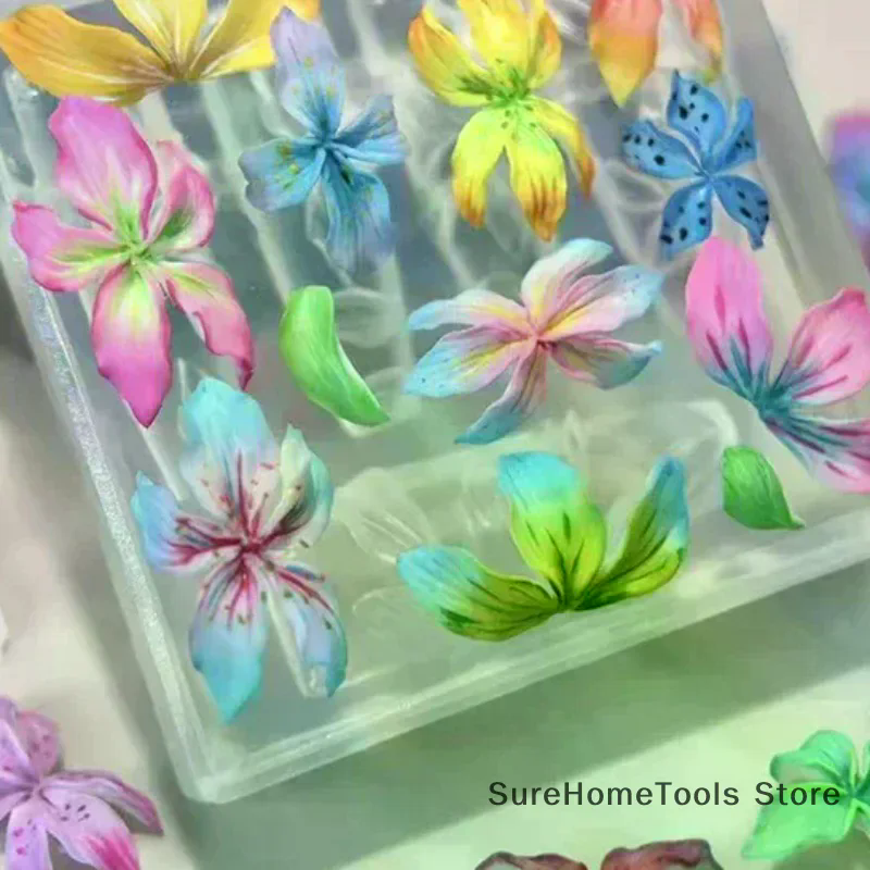 3D Flowers Nail Mold DIY Silic – обзор и цена Resin Art Template
