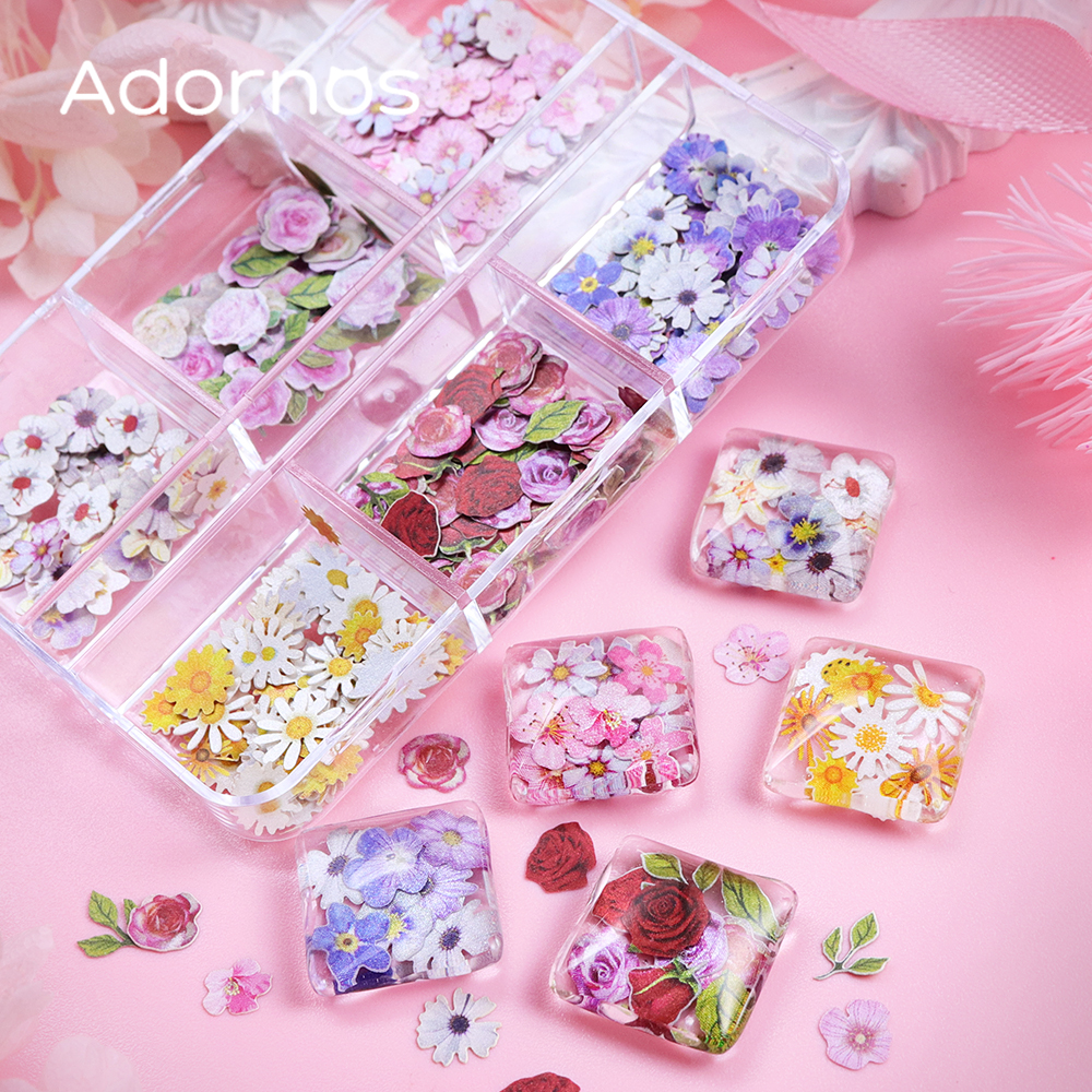 6 Grids Flowers Wood Pulp Chip – обзор и цена Resin Art And Wood