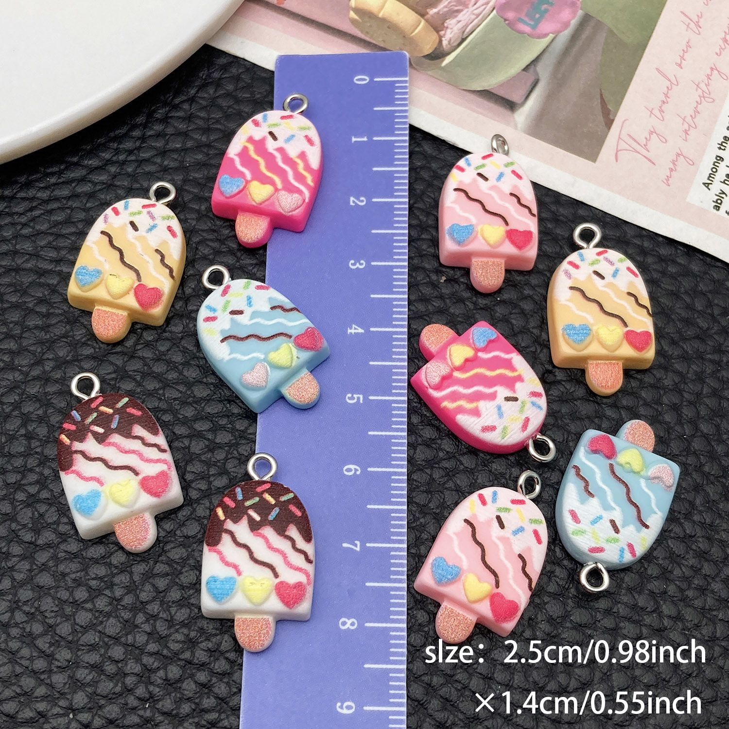 5/10pcs Cute Fashion Resin Acr – обзор и цена Resin Art Earrings