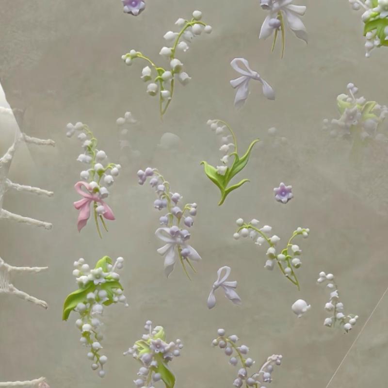 Flowers Series 3D Curved Nail  – обзор и цена Resin Art Template