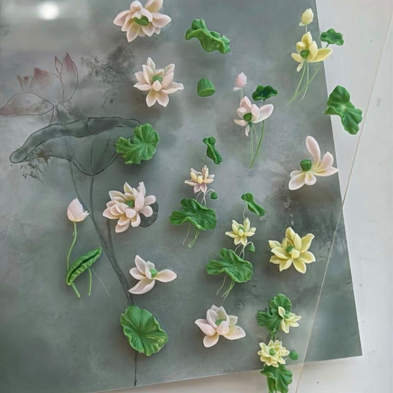 Flowers Series 3D Curved Nail  – обзор и цена Resin Art Template
