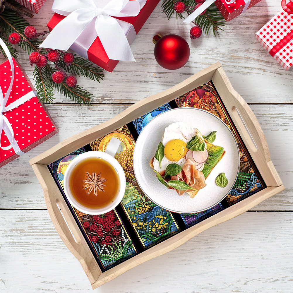DIY Diamond Art Wooden Tray wi – обзор и цена Resin Art Wooden Tray