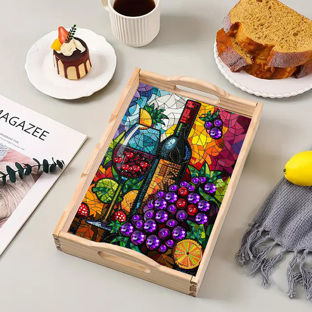 DIY Diamond Art Wooden Tray wi – обзор и цена Resin Art Wooden Tray