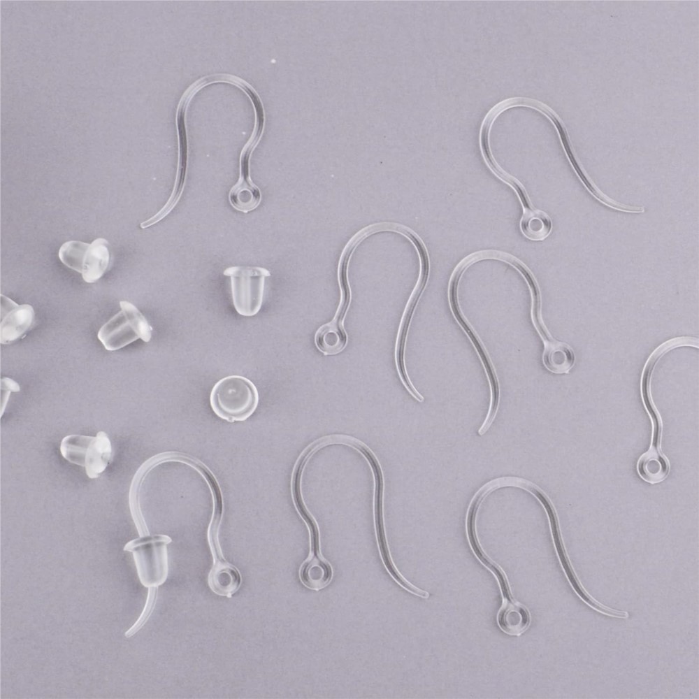 40pcs Clear Plastic Earring Ho – обзор и цена Resin Art Earrings