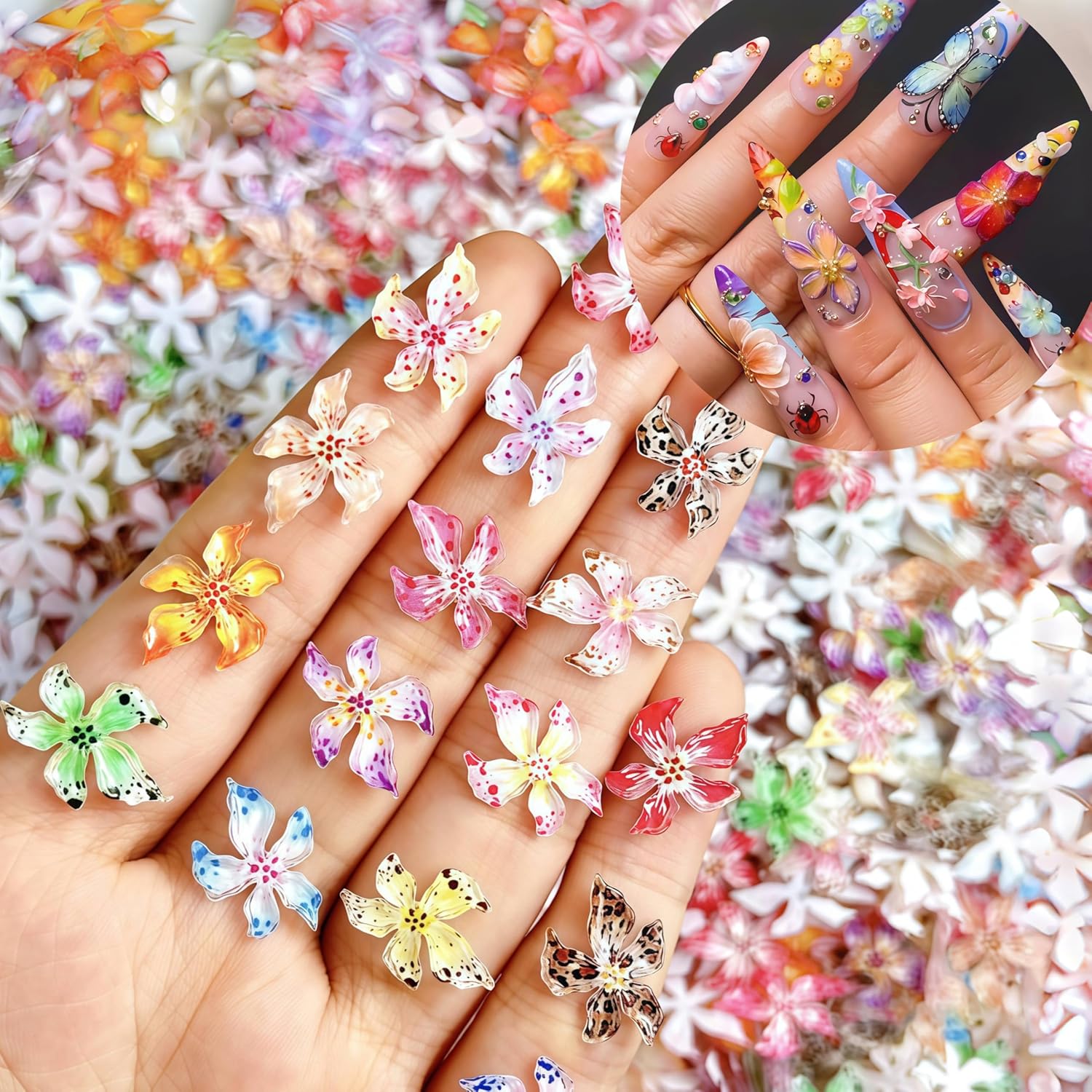 20/40/60/80pcs Ice Crystal Flo – обзор и цена Resin Art Rose Petals