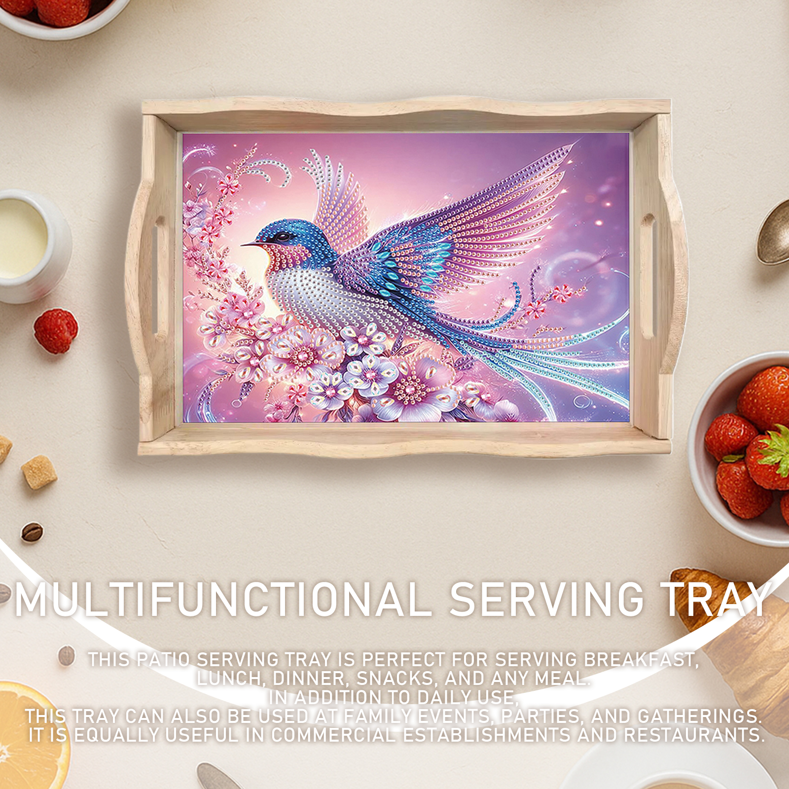 Large Size Diamond Painting Wo – обзор и цена Resin Art Wooden Tray