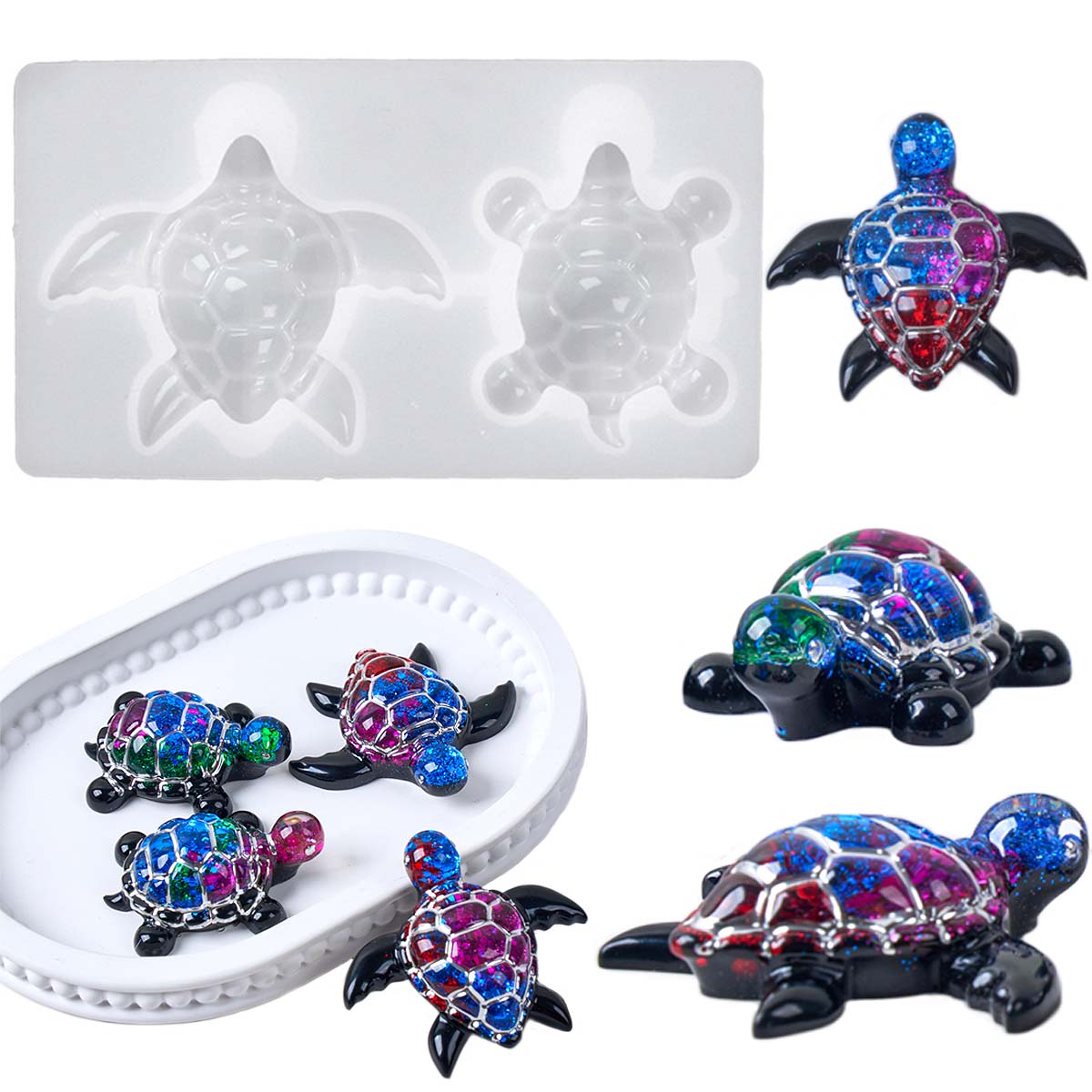 3D Sea Turtle Keychain Silicon – обзор и цена Resin Art Epoxy