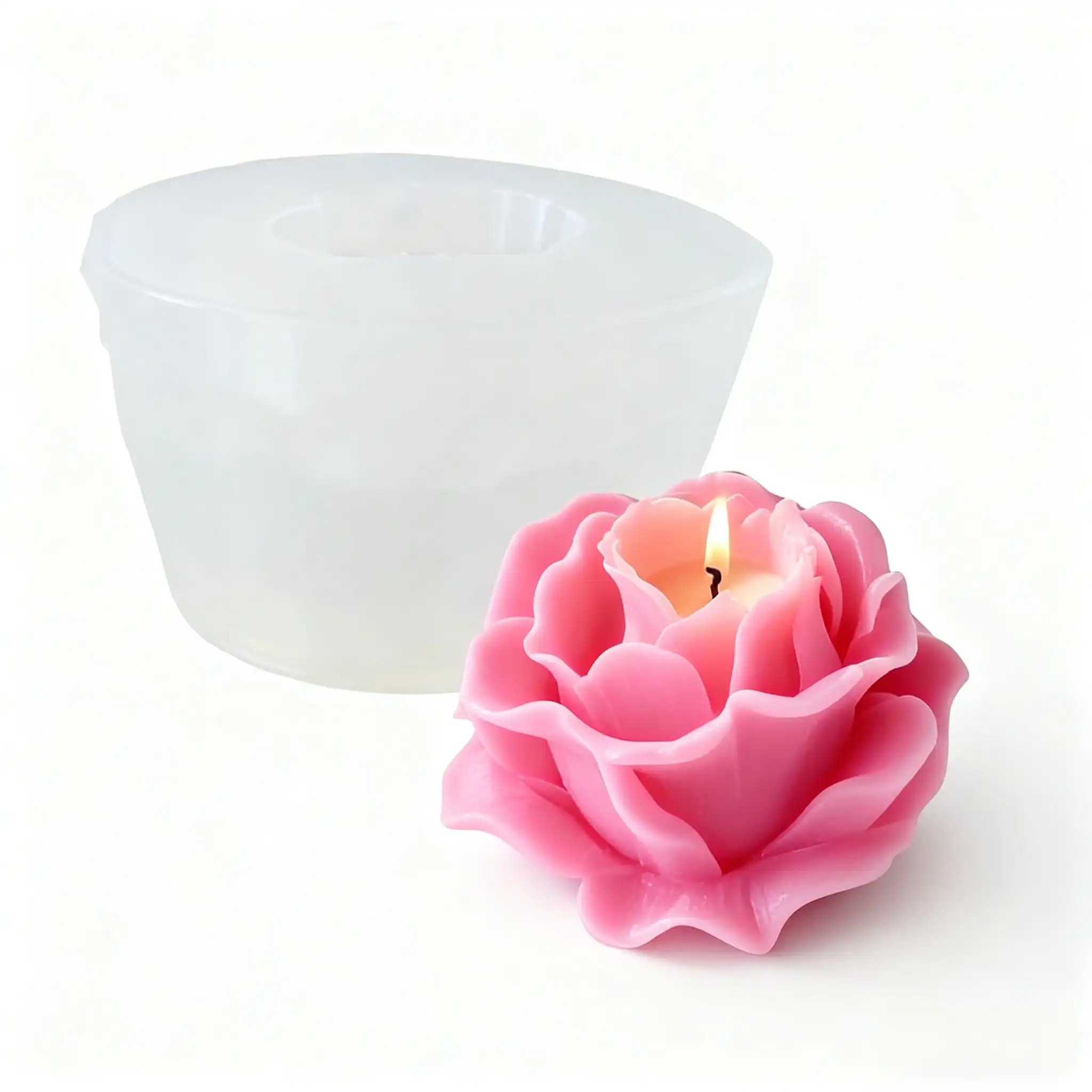 1 Piece 3D Elegant Rose Silico – обзор и цена Resin Art Rose Petals