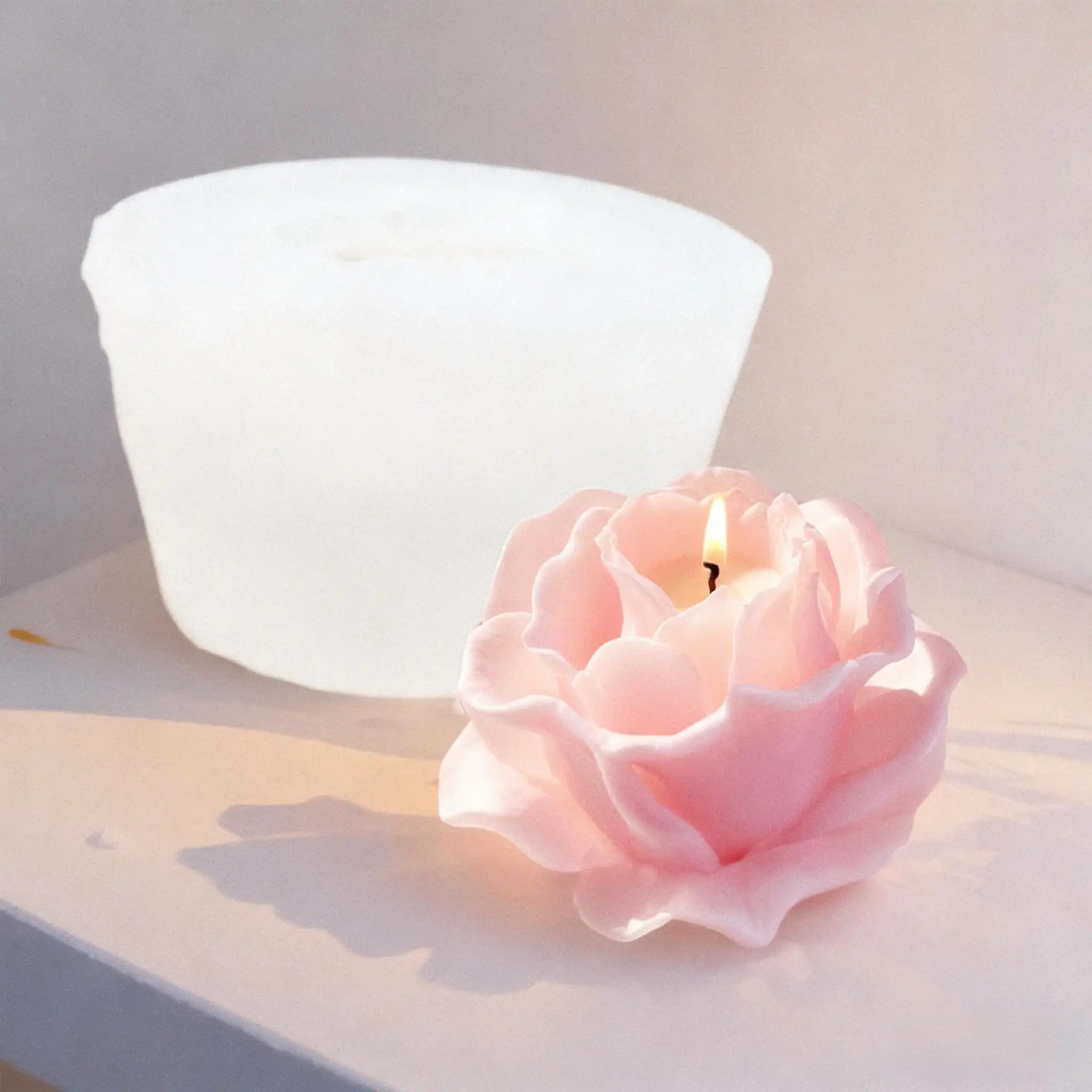 1 Piece 3D Elegant Rose Silico – обзор и цена Resin Art Rose Petals