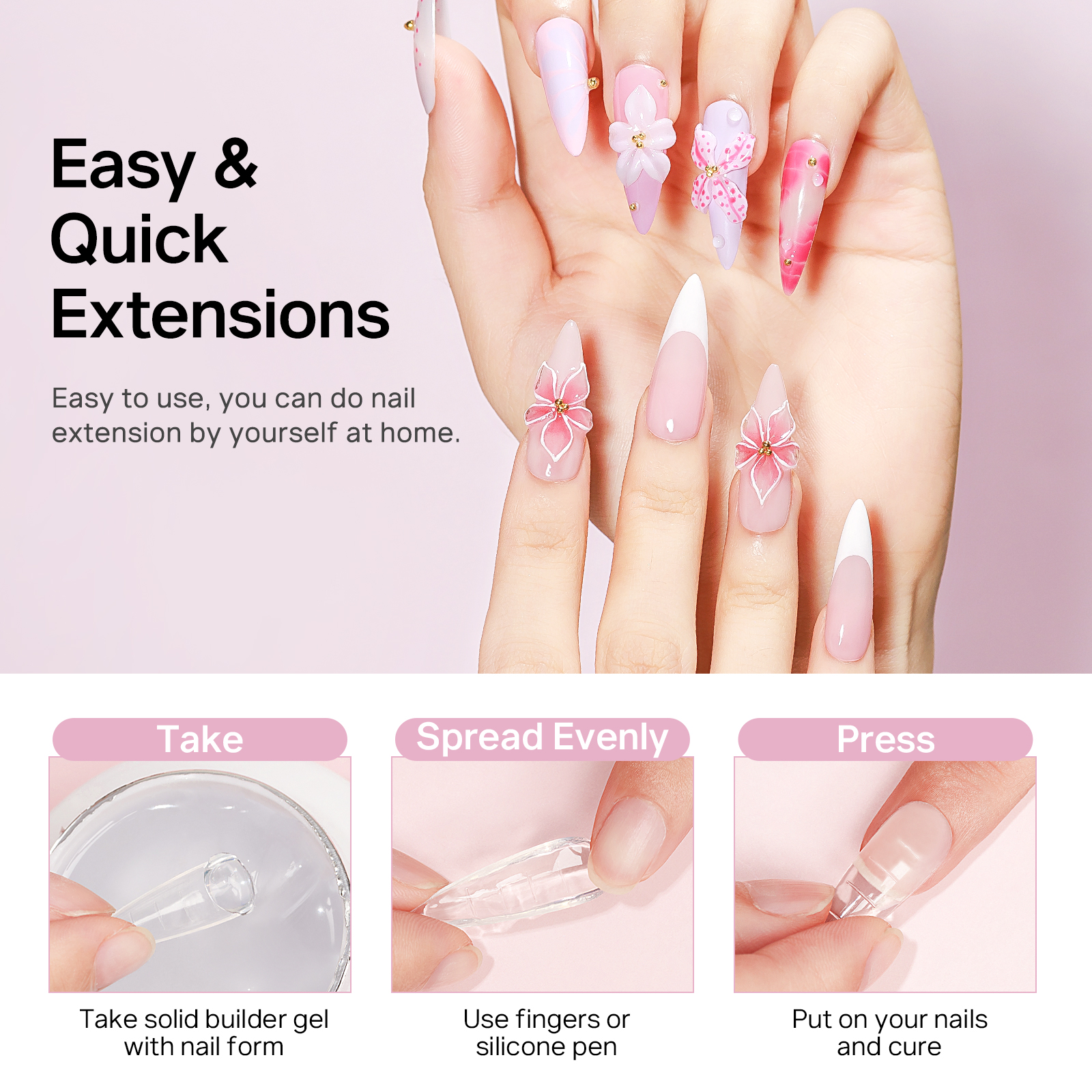 MIZHSE Builder Nail Gel White  – обзор и цена Resin Art Easy