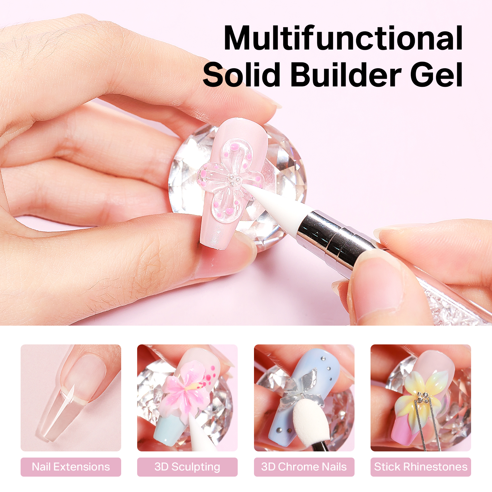 MIZHSE Builder Nail Gel White  – обзор и цена Resin Art Easy