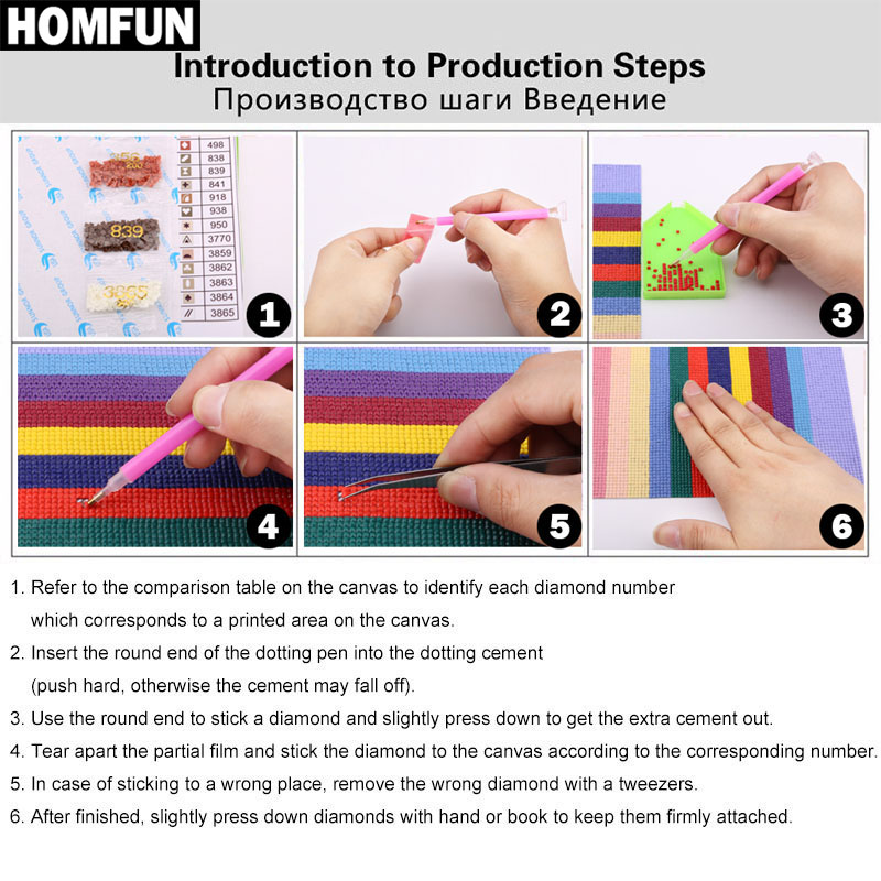 HOMFUN Art 5D Diy Diamond Pain – обзор и цена Resin Art Clock
