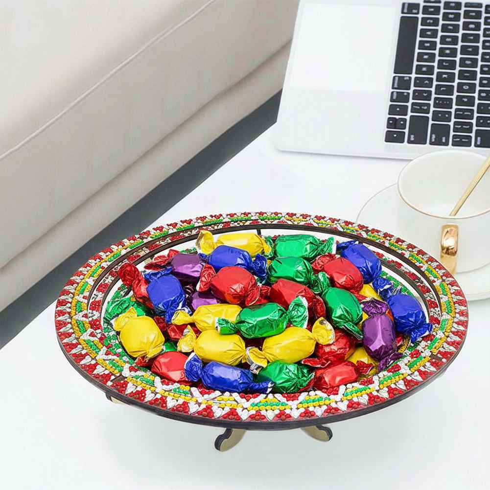 DIY Diamond Painted Wooden Din – обзор и цена Resin Art Wooden Tray