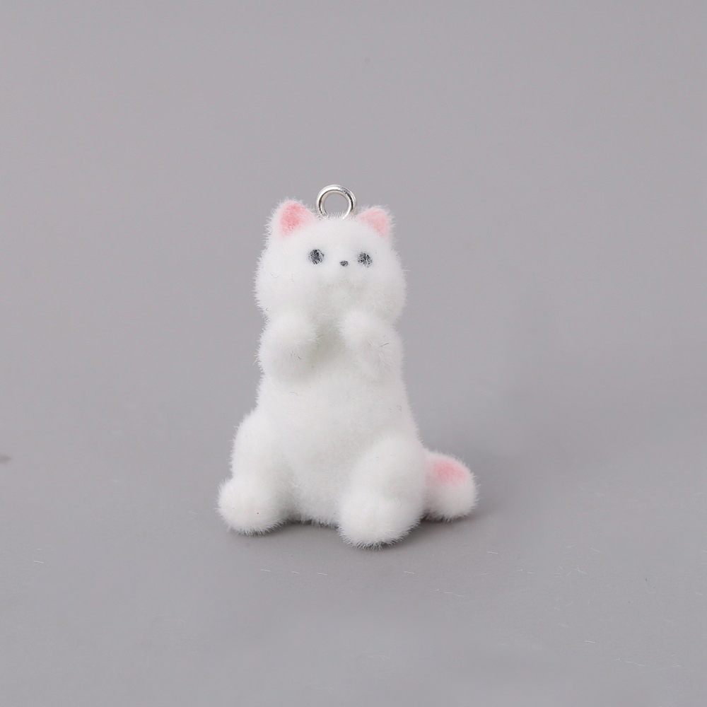 2pcs Flocking Little Cat Resin – обзор и цена Resin Art Earrings