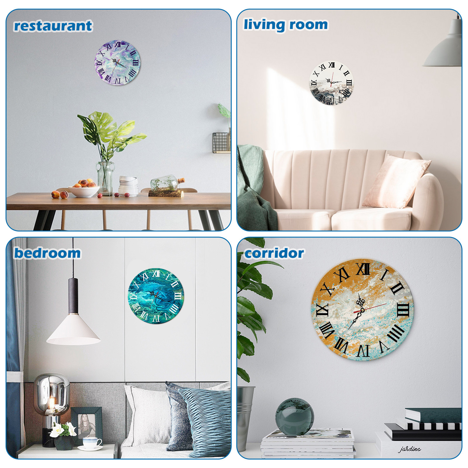 1Set Round Silicone Clock Dial – обзор и цена Resin Art Clock