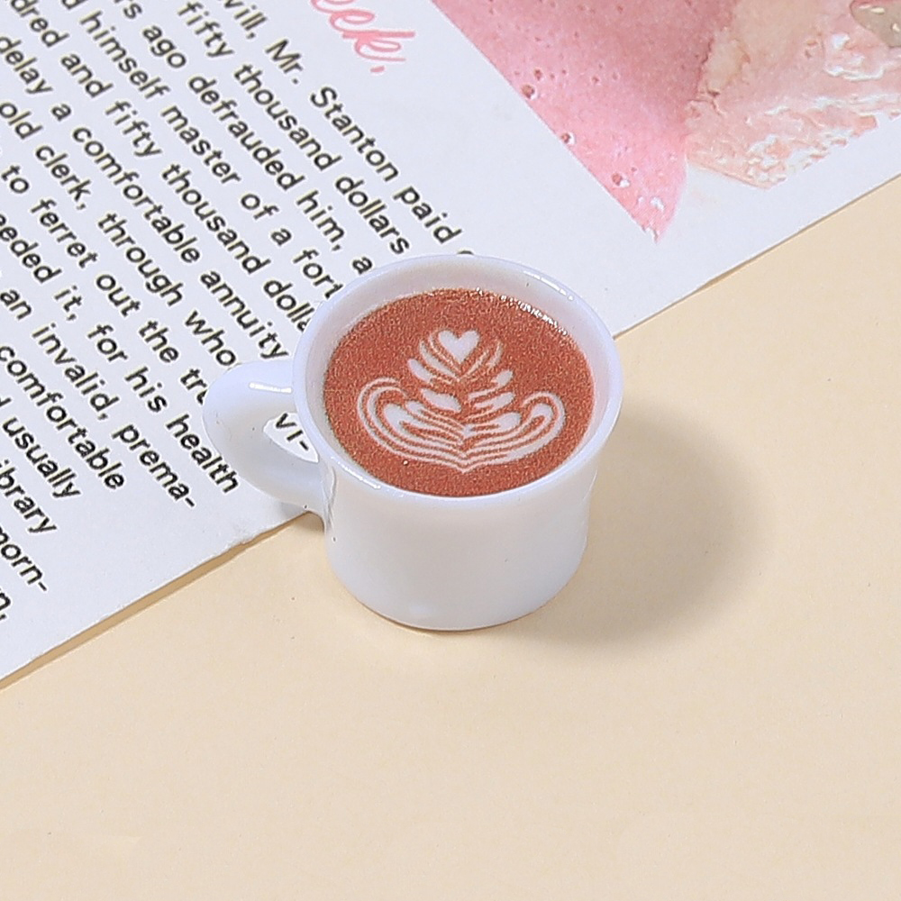 10pcs Love Heart Coffee Cup Re – обзор и цена Resin Art Earrings
