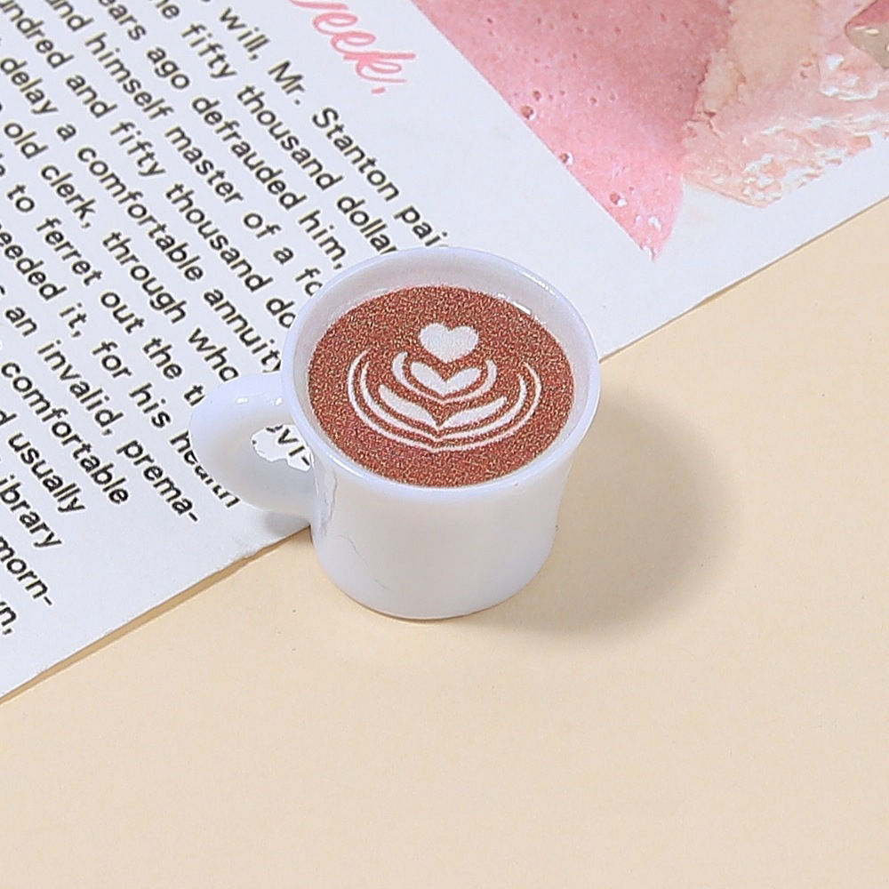 10pcs Love Heart Coffee Cup Re – обзор и цена Resin Art Earrings