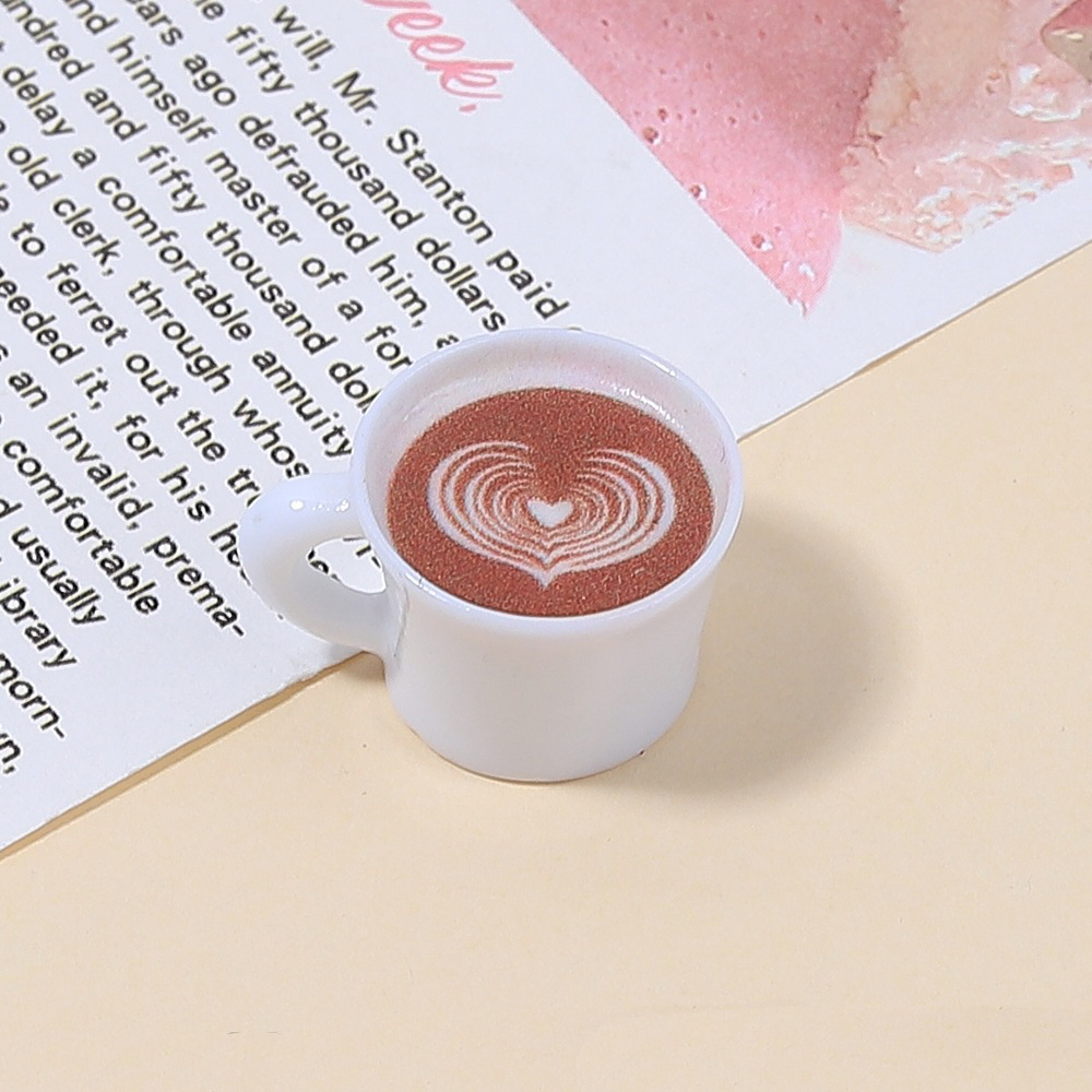 10pcs Love Heart Coffee Cup Re – обзор и цена Resin Art Earrings
