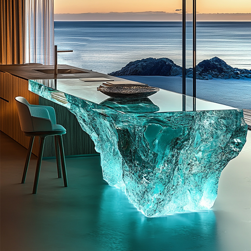 Modern light luxury home villa – обзор и цена Resin Art Dining Table
