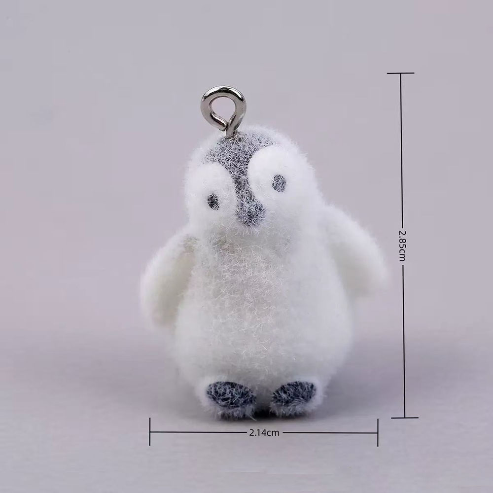 5pcs Flocking Small Penguin Re – обзор и цена Resin Art Earrings